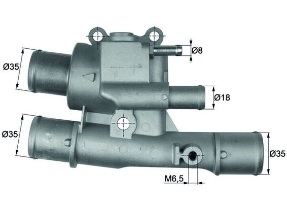 Thermostat, Kühlmittel - TI12388 MAHLE - 0000046522664, 46522664, 0046522664