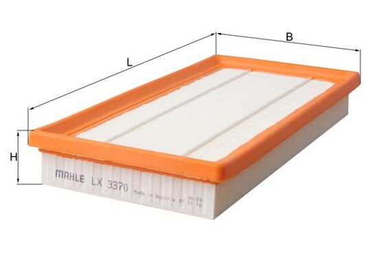 LX3370, Air Filter, Air filter, MAHLE, 0834659, 51924757, 95513051, C33005, E575L, F026400452, LVFA1622, MD8858, 834659
