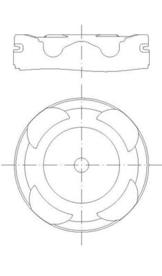 227PI00144000, Kolben komplett mit Ringen und Bolzen, MAHLE