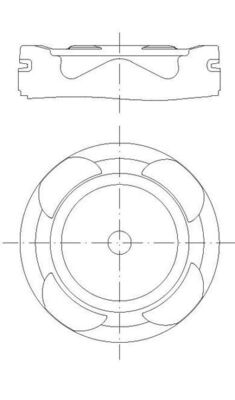 227PI00146000, Kolben komplett mit Ringen und Bolzen, MAHLE