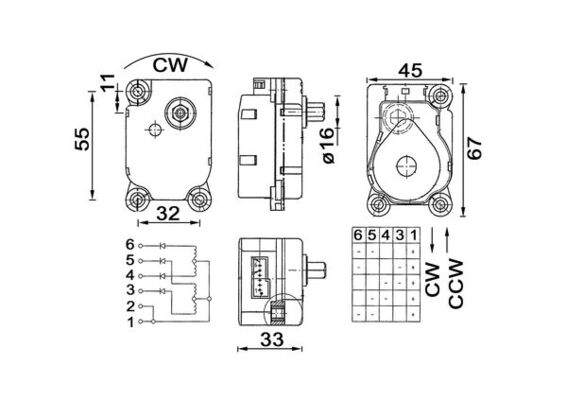 Control, blending flap - AA20000P MAHLE - 0005402588, 20443812, 351344081