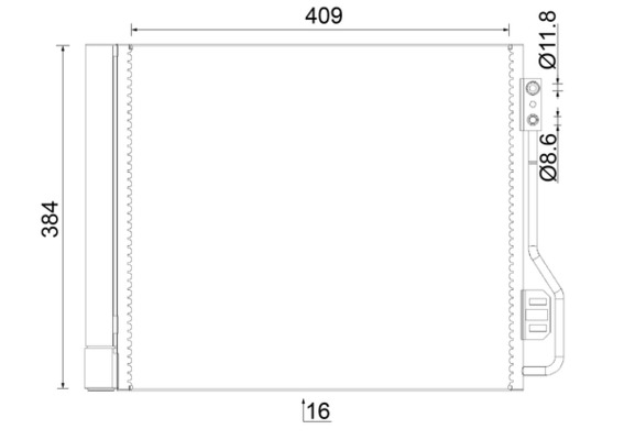 Condenser, air conditioning - AC488000S MAHLE - 08062095, 122028N, 29005013