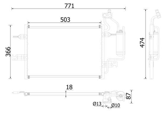 AC409000P, Condenser, air conditioning, Air-conditioning various, MAHLE, 0807.2038, 103524, 13148296, 143049, 152032N, 15394OL, 1610160580, 161070, 260713, 30C54051, 350655, 35646, 37005394, 43309, 5026305394, 60375394, 667077, 7110777, 720M14, 814014, 82D0225567A, 8880400550, 925654, 946124, 94882, AC810716, DCC1301, DCN20025, F443309, KTT110165