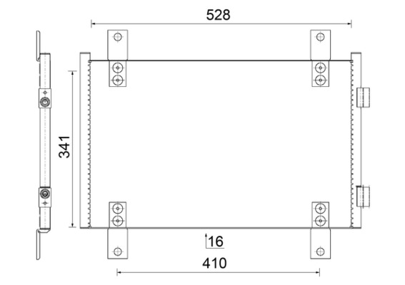 AC816000S, Kondensator, Klimaanlage, Klimaanlage verschiedene, MAHLE, 08042.058, 082035N, 103574, 1223222, 1340166080, 17005302, 260364, 261061, 350203159000, 351343-594, 35501, 377600, 43082, 6455CG, 818018, 94712, DCN07001, FT5302, RA7110190, TSP0225514, 260365, 350203159003, 351343591, DCN090-51, FTA5302, 350203895000, 8FC351343-591, 359003220440