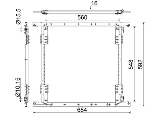 AC852000S, Kondensator, Klimaanlage, Klimaanlage verschiedene, MAHLE, 08062067, 107679, 132012N, 350392, 351344281, 43763, 815088, 940242, 9405000454, DCN99058, ME5289, 132012X, 8FC351344-281, A9405000454