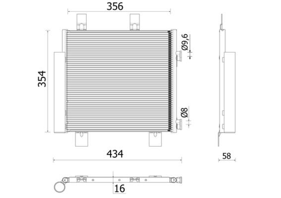 AC899000P, Condenser, air conditioning, Air-conditioning various, MAHLE, 062024N, 08033037, 09015701, 107695, 261384, 30311583CP, 30C55010, 345330, 350203794000, 350231, 351009781, 43744, 502305265, 7110782, 88450YV020, 940522, AC830205, B000995480, DCC2020, DCN21033, KTT110600, M7070620, PE5398D, V42620019, 62024N, 8033037, 9015701
