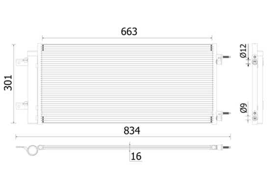 AC902000P, Condenser, air conditioning, Air-conditioning various, MAHLE, 107983, 13475956, 152054N, 261301, 350338, 351010241, 37015705, 43732, 8880400593, 940734, AC830201, DCC2017, DCN20044, KTT110633, M7201030, OL5724D, 39011385, 8FC351010-241, 39131676