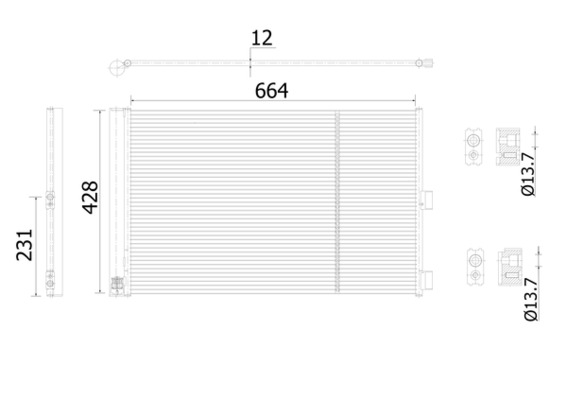 AC911000S, Condenser, air conditioning, Air-conditioning various, MAHLE, 0995001054, 107622, 122042N, 30015705, 350206, 351010364, 43657, 940660, DCC1976, DCN17061, MS5723D, A0995001054