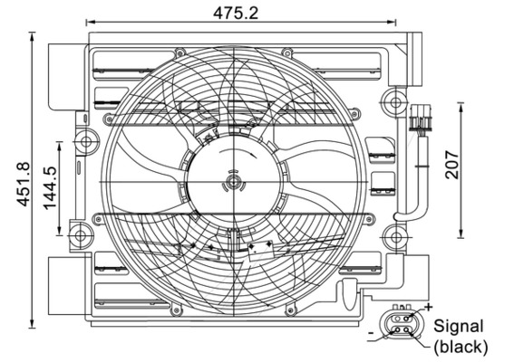 ACF24000S, Lüfter, Klimakondensator, Klimaanlage verschiedene, MAHLE, 0502.2003, 058052N, 0639752, 351040111, 47211, 501548, 6908030, 803-0008, 85422, BW7510, V20-02-1075, 639752, 6919057, 85646, 8EW351040-111, 6921395, 6921946, 64506908030, 64546919057, 64546921395, 64546921946, 64548380781, 8380781