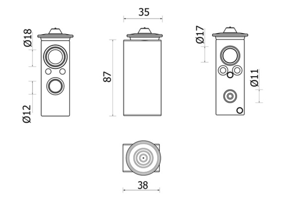 Expansion Valve, air conditioning - AVE146000P MAHLE - 3645632