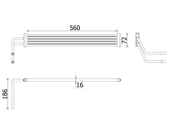 Ölkühler, Lenkung - CLC93000P MAHLE - 17117576825, 376749071, 7576825