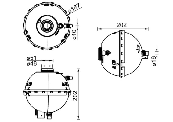 Ausgleichsbehälter, Kühlmittel - CRT211000S MAHLE - 17137609469, 376790604, 17137642158