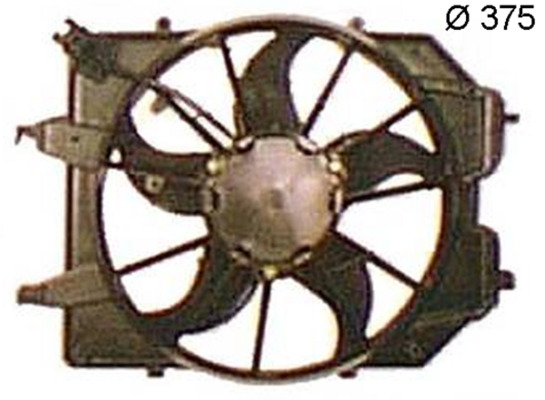 Fan, radiator - CFF374000S MAHLE - 05051010, 1061263, 1858747