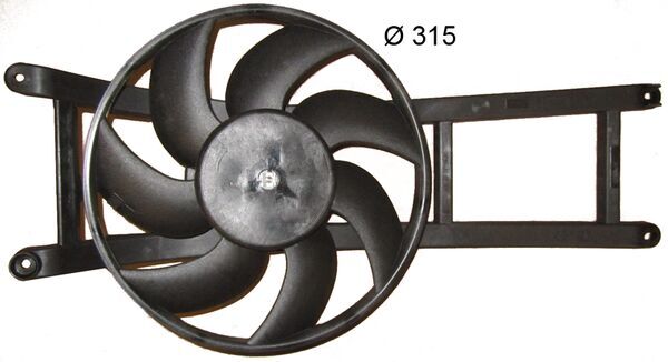 Fan, radiator - CFF384000S MAHLE - 0000046799410, 05041054, 069422481010