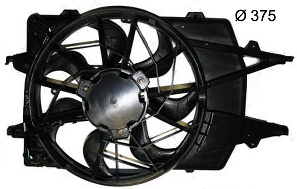 Fan, radiator - CFF394000S MAHLE - 1318692, 351150384, 85214