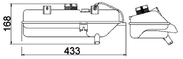 Ausgleichsbehälter, Kühlmittel - CRT16000S MAHLE - 1323.J6, 376702394, 722291