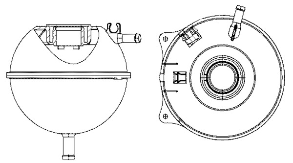 CRT23000S, Ausgleichsbehälter, Kühlmittel, Andere, MAHLE, 1114701400, 359001601220, 376702484, 701121407B, 8MA376702-484