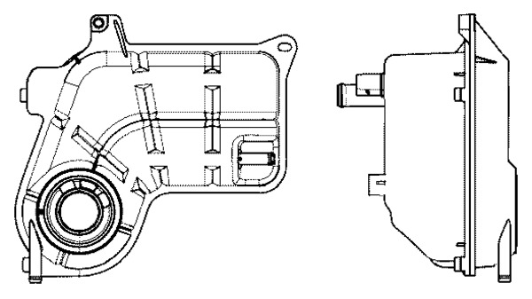 CRT26000S, Expansion Tank, coolant, Other, MAHLE, 111030, 376702514, 8E0121403E, 8MA376702-514