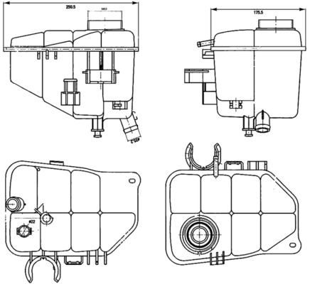 Ausgleichsbehälter, Kühlmittel - CRT126000S MAHLE - 0142230001, 123015N, 1314700900