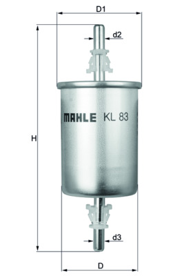 Kraftstofffilter - KL83 MAHLE - 0000060812738, 01FBC013, 0450902151