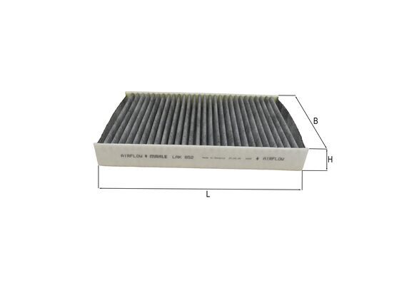 LAK852, Filter, interior air, Cabin filter, MAHLE, 09864B5002, 105703, 154705852190, 16123190022, 17519, 21NSNS13, 271T200A00, 272772100R, 413, 5322300, 60105703, 701025, ADN12526, AHC306, CCF0140, CF11119, CUK1629, E2985LC, E708, EKF305, EKR7272, FAANS13, FC408, J1341028, K1230, K9106, MS6401, N1341023, NC2025, NC2397