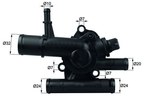 Thermostat, Kühlmittel - TI21789 MAHLE - 009112305, 04404305, 11060-00Q0D