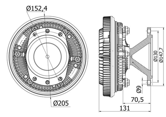 CFC42000S, Kupplung, Kühlerlüfter, Kühler, MAHLE, 10023400A, 1372387, 14342340016, 298004N, 376731444, 49062, 86052, D5DA003TT, DFC050, WG1720782