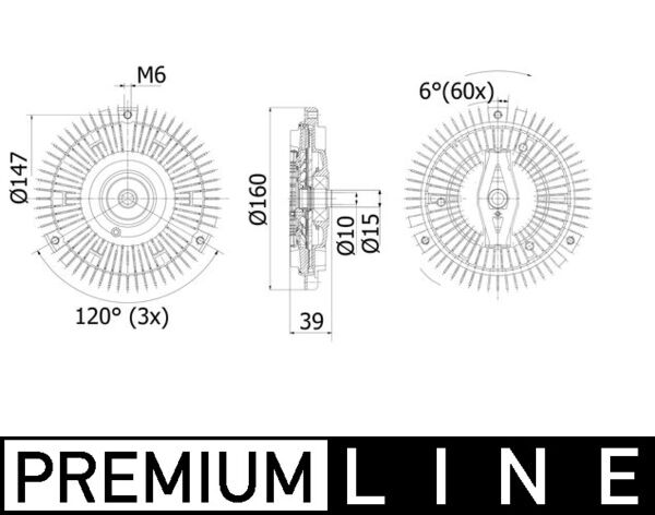 CFC267000P, Kupplung, Kühlerlüfter, Kühler, MAHLE, 03964, 048078N, 062121302, 062121350, 111231, 376912735, 49564, 8137105, D5W001TT, WG1720965, 8MV376912-735