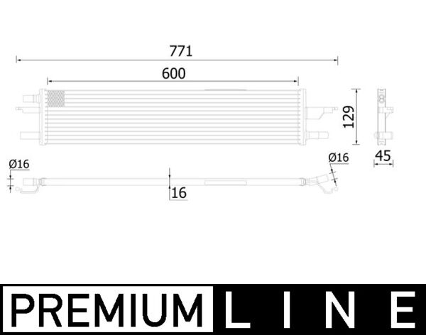 Radiator, engine cooling - CR2197000P MAHLE - 31368326, 376760301