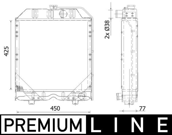CR2294000P, Radiator, engine cooling, Cooler, MAHLE, 141500, 31R53009, 376914021, 440087N, 5094695, 54101, D7AG136TT, NH2022, WG1722826
