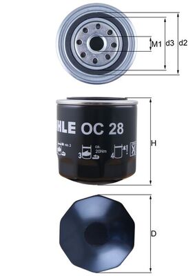 OC28, Oil Filter, Oil filter, MAHLE, 021115351A, 0451103012, 0500185, 10.14.03/110, 1109C0, 117OS, 129548564, 141.1, 2313401, 4032, 491670, 51410, 6466, 661, AP1140, B229, BC1105, BFO4196, C102, EFL054, FB2069, FT4761, H10W05, L10018, LS149, OP561, PH253, PH2820A, R61, ST