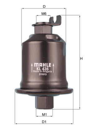 Kraftstofffilter - KL436 MAHLE - 450905983, 835FP, ALG3066