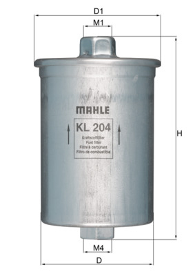 Kraftstofffilter - KL204 MAHLE - 0060506968, 0450905087, 09328519