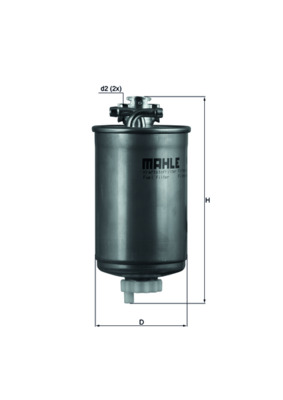 Kraftstofffilter - KL75 MAHLE - 0450906161, 0681274011, 182FP