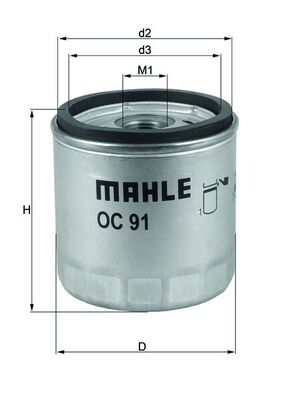 OC91, Ölfilter, Ölfilter, MAHLE, 11421460833, 2322400, 2940123093945, C301, KN163, L27211, MW712, PH6063, PH7025, SO9001, 11421460845, C312, ML16825, 11001300053, C313, 11421460327, COF063, 11421460697, 11421460858, 1460697, 1460833, 1460845, 1460858