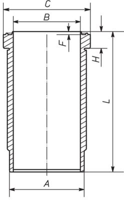 037WN5101, Cylinder Sleeve, Cylinder liner, MAHLE, 478380, 478381, 478382, 1545884000, 20040412301, 89549110, 20040412311