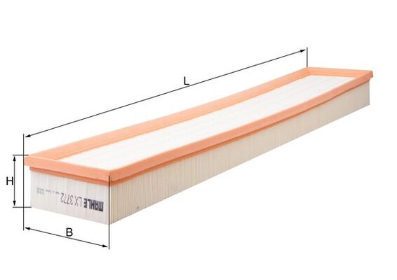 LX3772, Air Filter, Air filter, MAHLE, 97011022001, A1834, C69226, E1234L, EAF867, MD8710, V450083