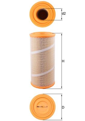 Luftfilter - LX7060 MAHLE - SA17291