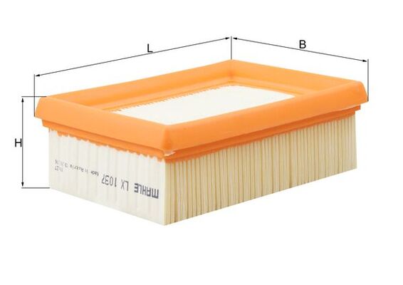 Luftfilter - LX1037 MAHLE - 42241410300A, PA5353