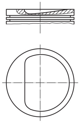 Piston - 0114500 MAHLE - 623682, 90027963, 93223600