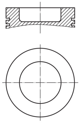 Piston - 2292000 MAHLE - 93210140055, 93210140063