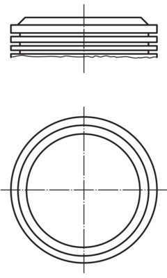 Kolben - 0403200 MAHLE