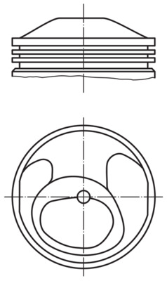 Kolben - 5038100 MAHLE - 93010305000, 93732600