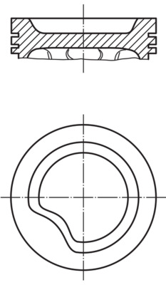 0110600, Piston, Complete piston with rings and pin, MAHLE, 623209E, 623213E, 90324666, 8730710002, 91352600, 8730710020, 97286600, 8771677