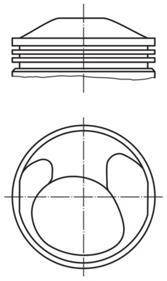 Piston - 5035900 MAHLE - 91110304800, 92675600, 91110304802
