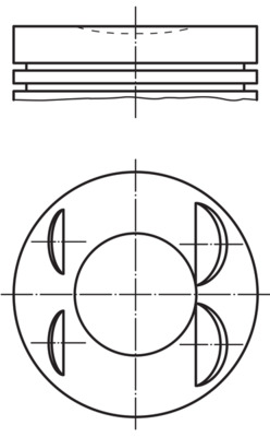 Piston - 021PI00127002 MAHLE