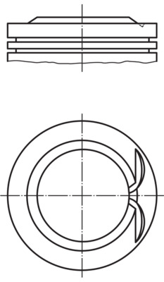 Kolben - 0402500 MAHLE