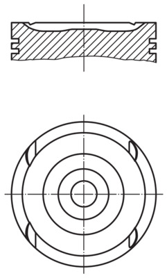 Piston - 0117901 MAHLE - 0624222, 624222, 90443141