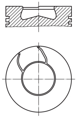 0093500, Kolben, Kolben komplett mit Ringen und Bolzen, MAHLE, 0000002991569, 2991571, 2991569, 2991572, 61320989, 61321254, 61321394, 61321501, 8778530010, 94436600, A350947STD, 94908600
