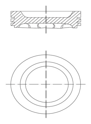 Kolben - 0318801 MAHLE